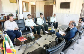 جلسه دکتر میرمحمدی با فرماندهی نیروی انتظامی میبد